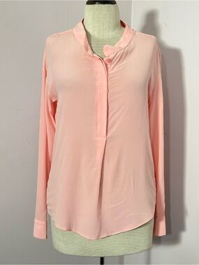 Toupy Paris Pink Silk Blouse Extra Small